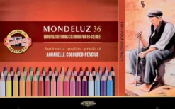 Zestaw kredek akwarelowych Mondeluz - Koh-I-Noor - metalowe opakowanie, 36 szt.