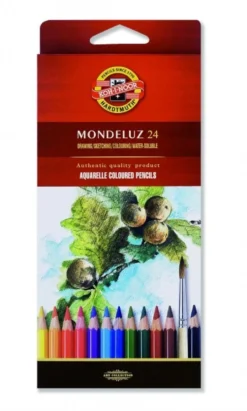Zestaw kredek akwarelowych Mondeluz - Koh-I-Noor - 24 szt.