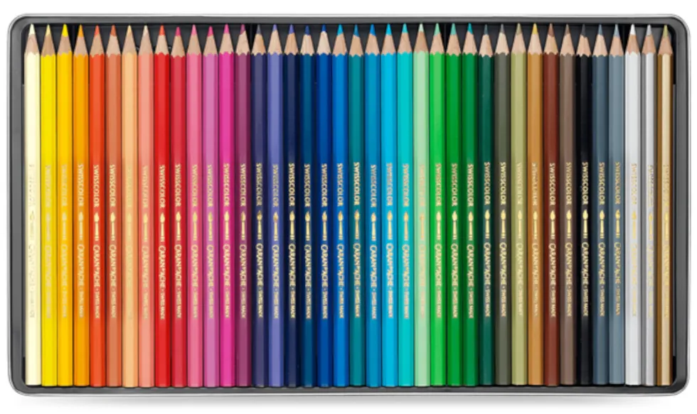 Zestaw kredek akwarelowych Swisscolor - Caran d'Ache - 30 kolorów