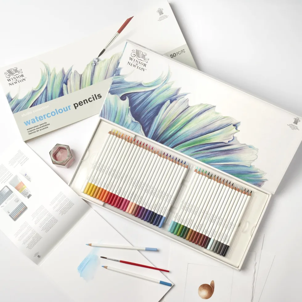 Zestaw kredek akwarelowych Watercolour Pencils - Winsor & Newton - 50 szt.
