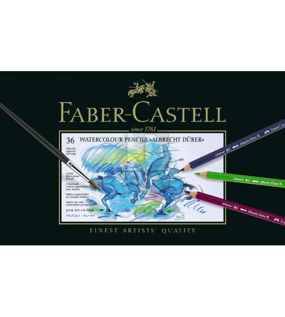 Zestaw kredek akwarelowych w metalowej kasecie A. Dürer - Faber-Castell - 36 kolorów