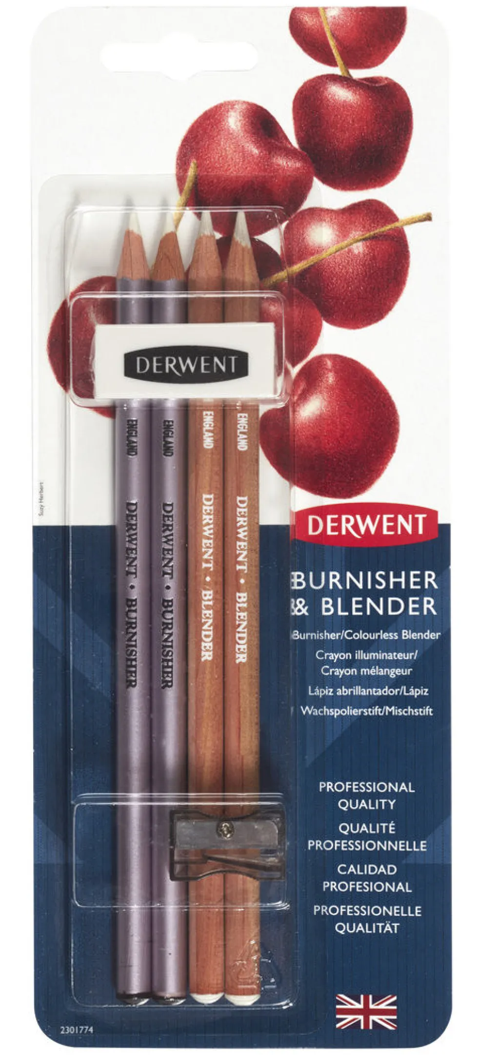 Zestaw kredek Burnisher & Blender - Derwent - 6 szt.