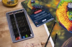 Zestaw kredek Chromaflow w metalowej kasecie - Derwent - 12 kolorów