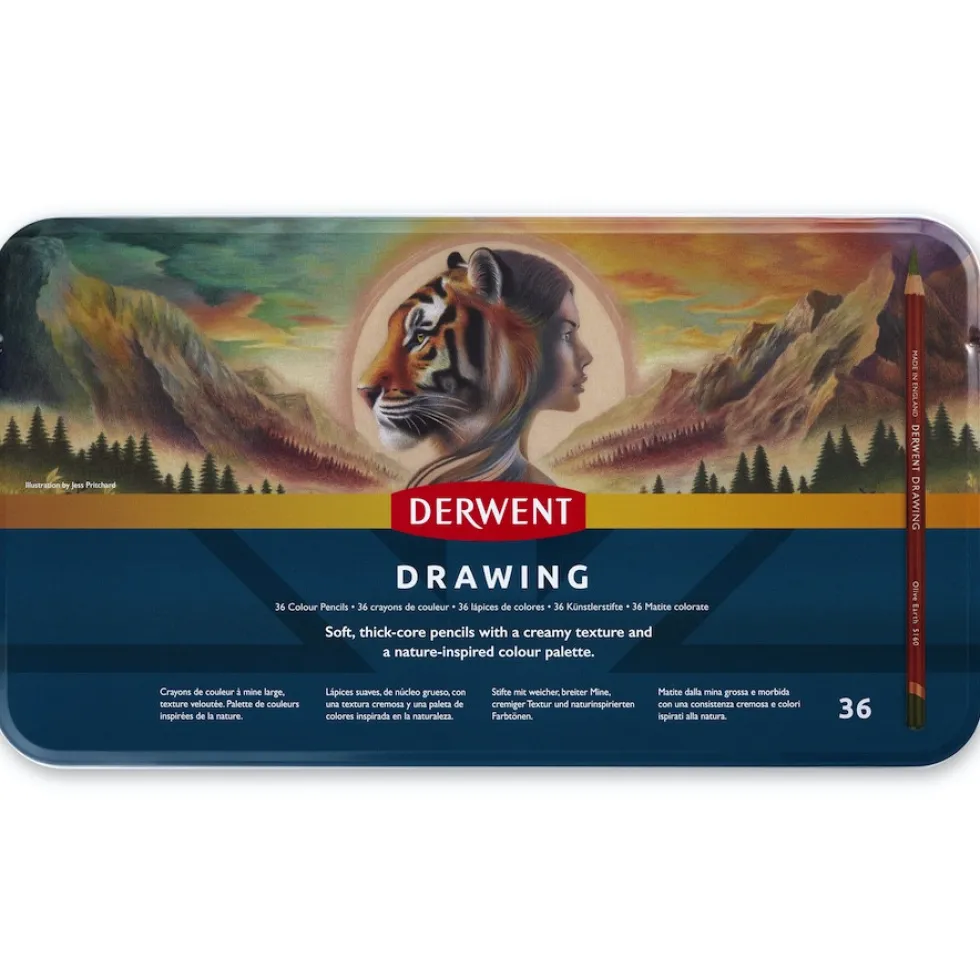Zestaw kredek Drawing - Derwent - 36 szt.