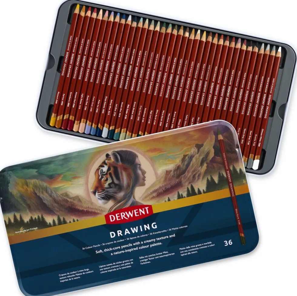 Zestaw kredek Drawing - Derwent - 36 szt.