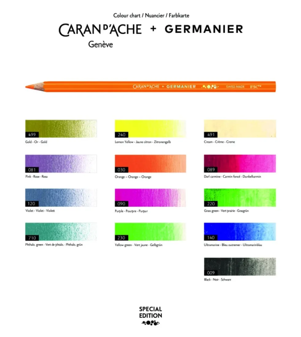Zestaw kredek Limited Edition Germanier - Caran d'Ache - 13 szt.