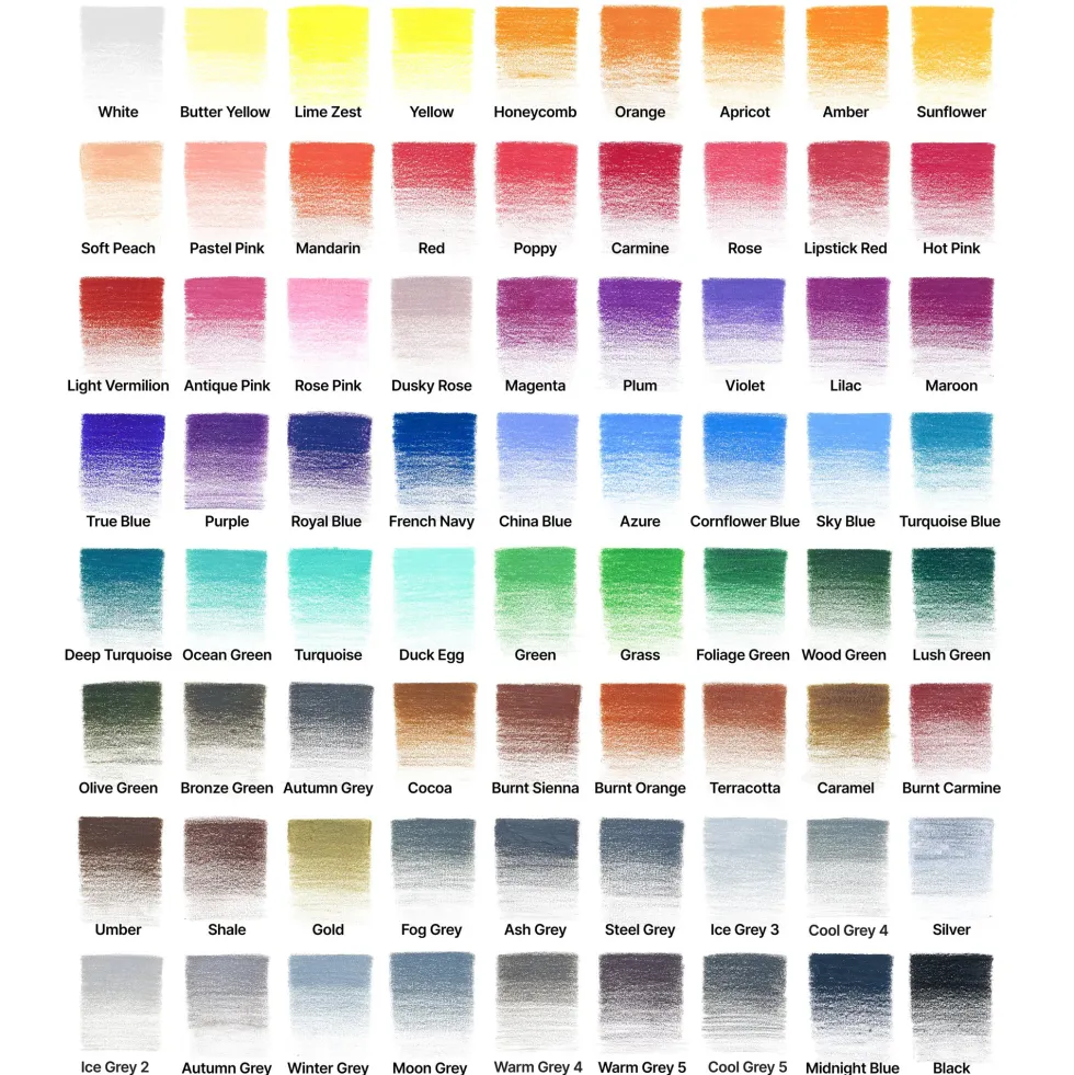 Zestaw kredek ołówkowych Colour Pencils - Winsor & Newton - 72 kolory