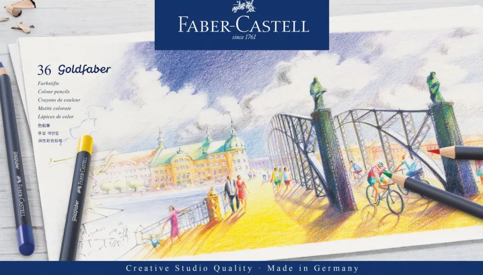 Zestaw kredek ołówkowych Goldfaber - Faber-Castell - 36 kolorów