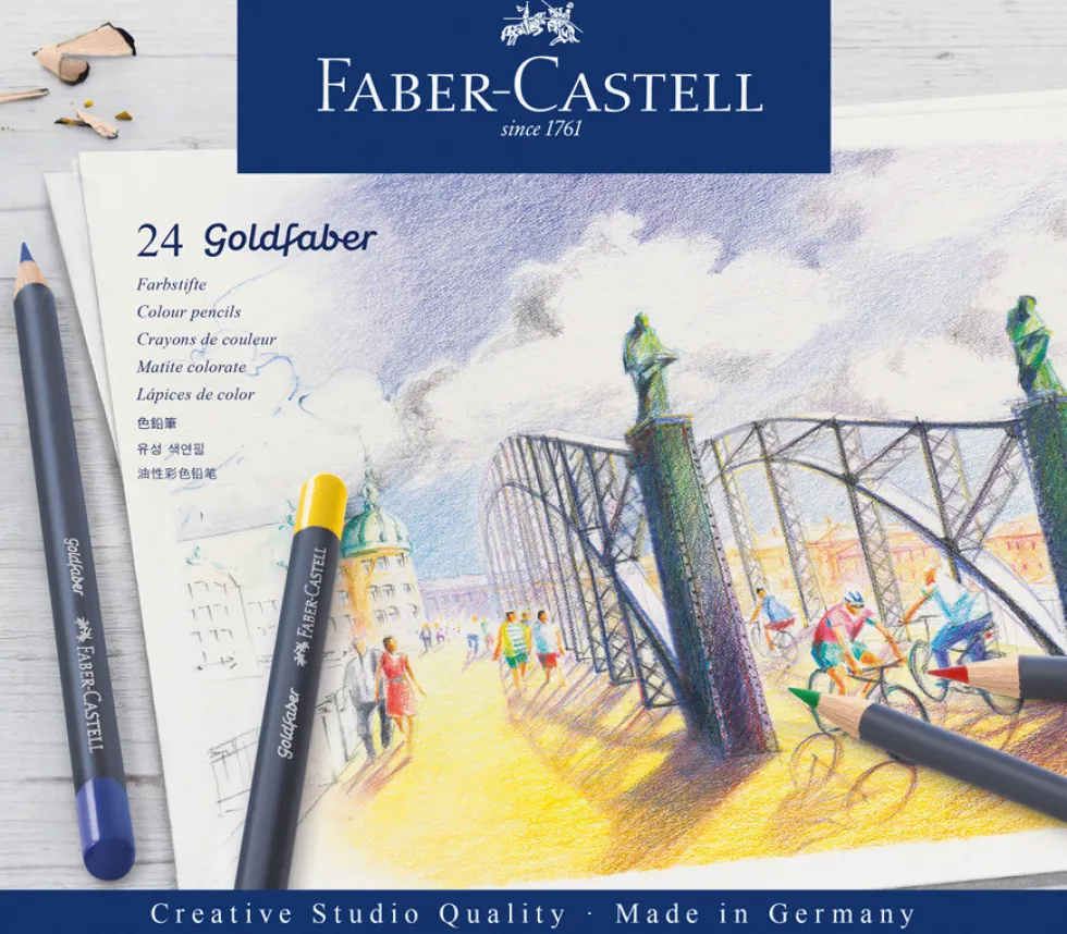 Zestaw kredek ołówkowych Goldfaber - Faber-Castell - 24 kolory