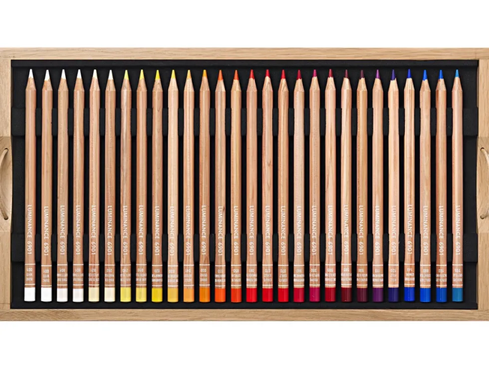 Zestaw kredek ołówkowych Luminance w kasecie - Caran d'Ache - 112 szt.