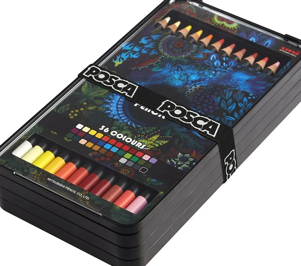 Zestaw kredek ołówkowych Posca Pencil - Uni Posca - 36 kolorów