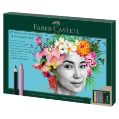 Zestaw kredek Polychromos i ołówków Pitt Graphite Matt - Faber-Castell - 23 szt.