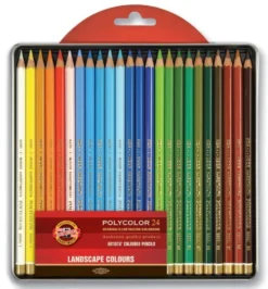 Zestaw kredek Polycolor - Koh-I-Noor - Krajobraz, 24 szt.