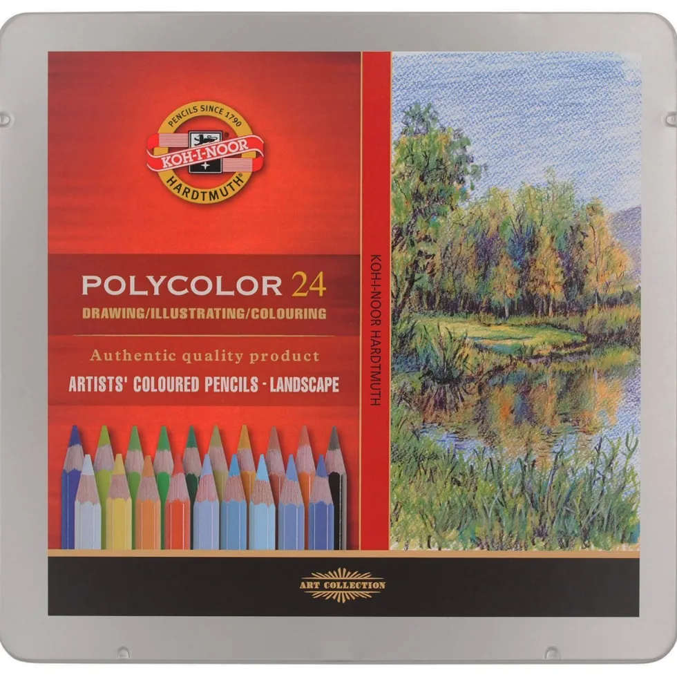 Zestaw kredek Polycolor - Koh-I-Noor - Krajobraz, 24 szt.