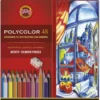 Zestaw kredek Polycolor z ołówkiem i temperówką - Koh-I-Noor - 48 kolorów