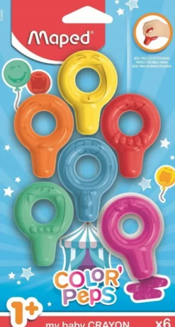 Zestaw kredek świecowych Color'Peps Baby - Maped - 6 kolorów