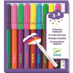 Zestaw magicznych flamastrów dla dzieci - Djeco - 10 kolorów