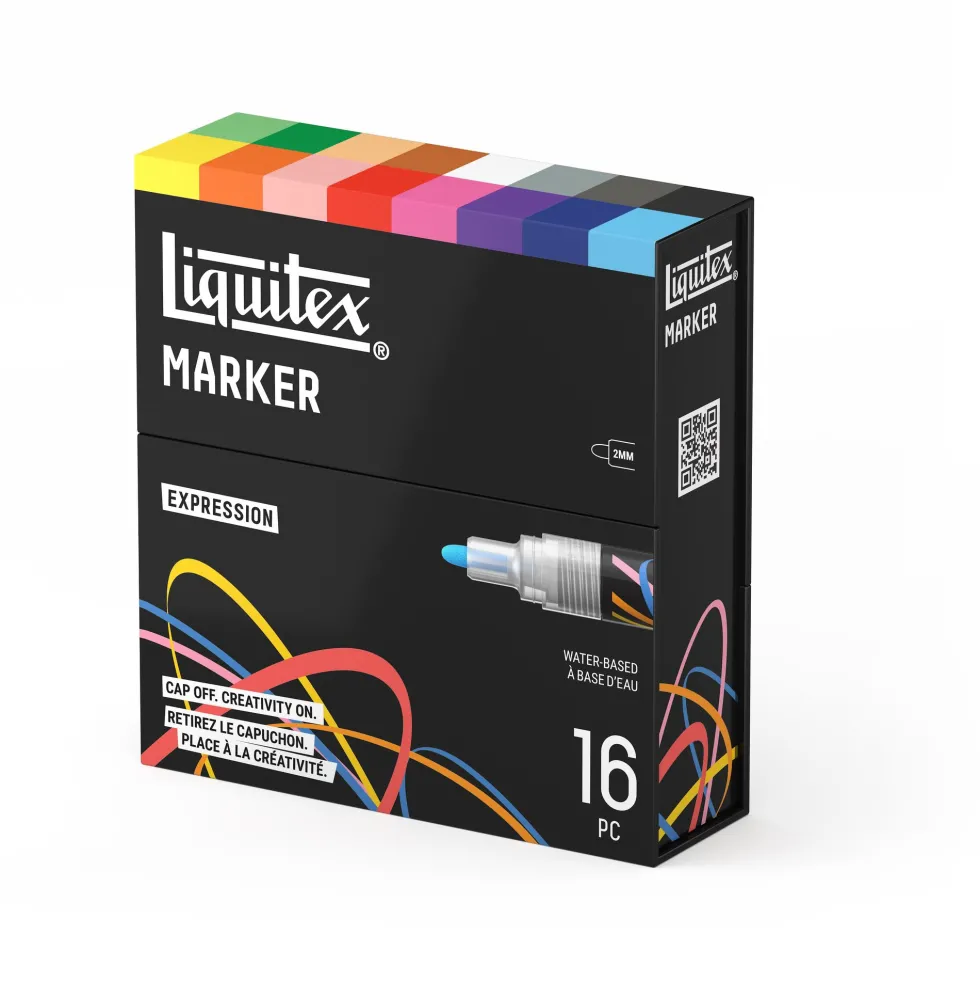 Zestaw markerów akrylowych Expression - Liquitex - 16 szt.