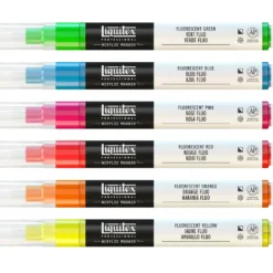 Zestaw markerów akrylowych - Liquitex - Fluorescent, 6 szt.