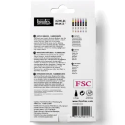 Zestaw markerów akrylowych - Liquitex - Fluorescent, 6 szt.