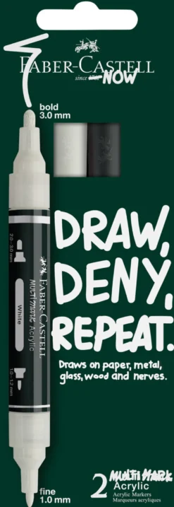 Zestaw markerów akrylowych Multimark - Faber-Castell - 2 szt.