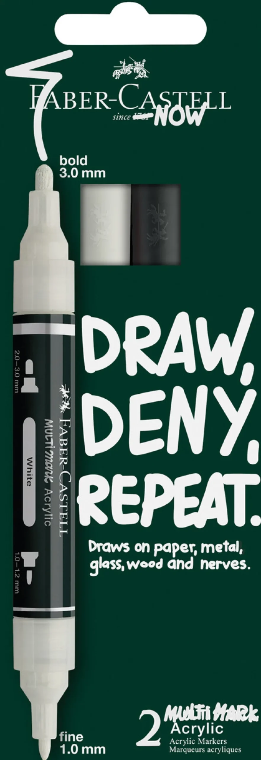 Zestaw markerów akrylowych Multimark - Faber-Castell - 2 szt.
