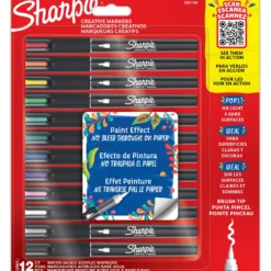 Zestaw markerów akrylowych pędzelkowych Brush - Sharpie - 12 szt.