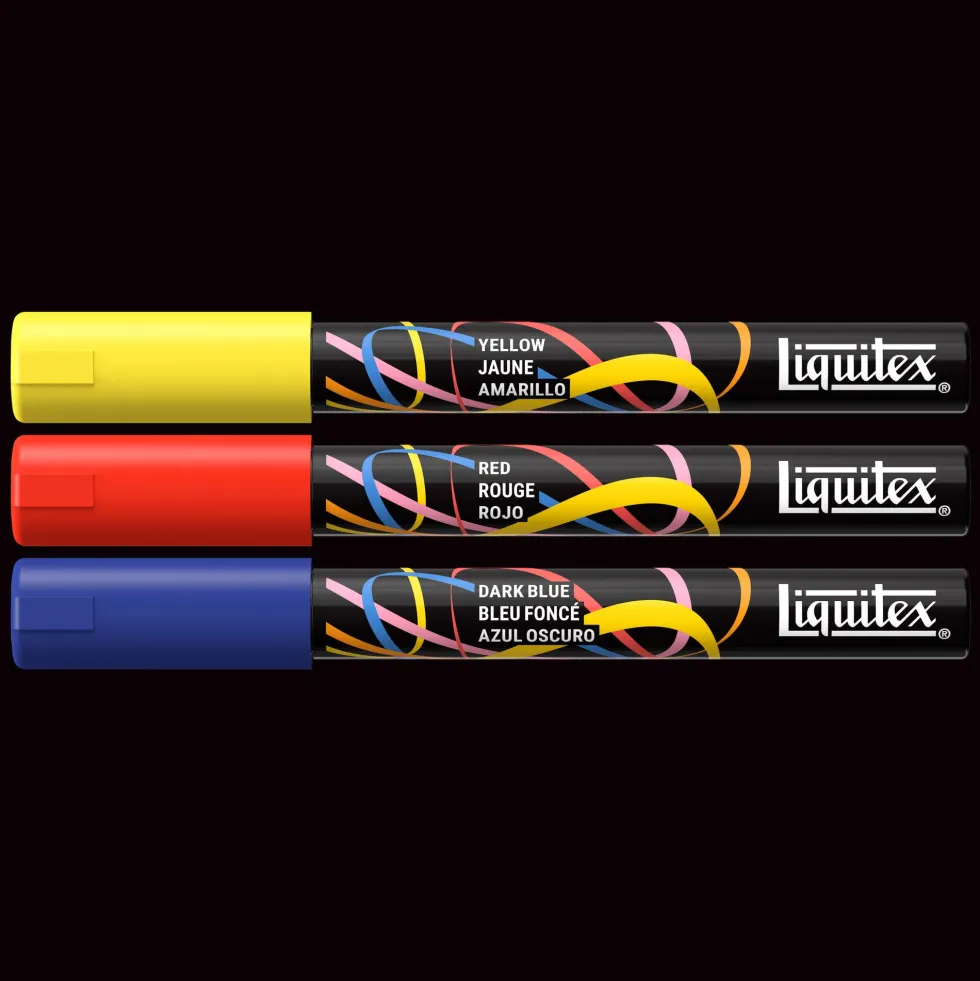 Zestaw markerów akrylowych Primary - Liquitex - 3 szt.