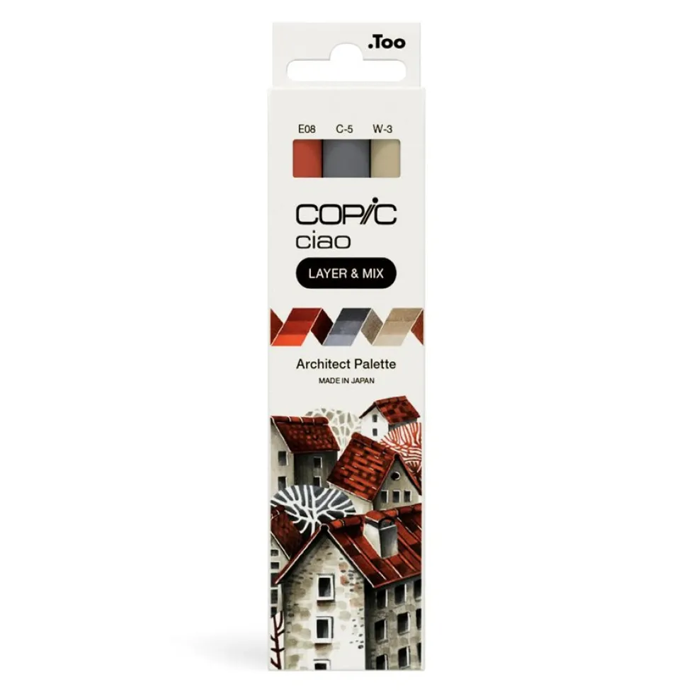 Zestaw markerów dwustronnych Copic Ciao - Architect 3 szt.