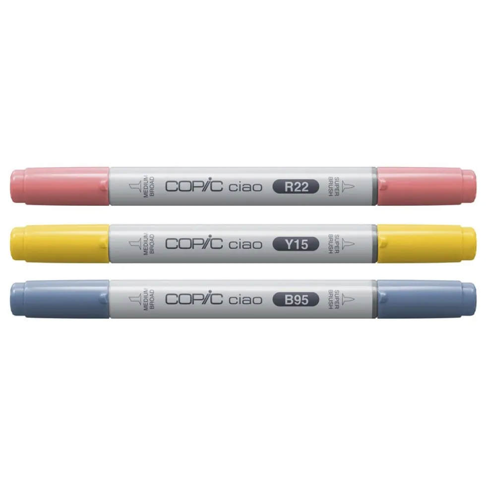 Zestaw markerów dwustronnych Copic Ciao - Brilliant 3 szt.