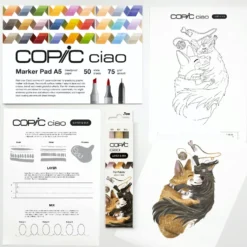Zestaw markerów dwustronnych Copic Ciao Layer & Mix - Pet Palette
