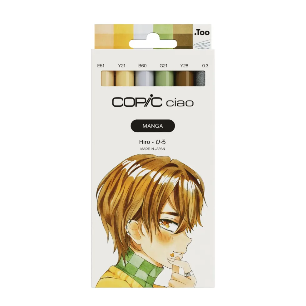 Zestaw markerów dwustronnych Copic Ciao - Manga Hiro