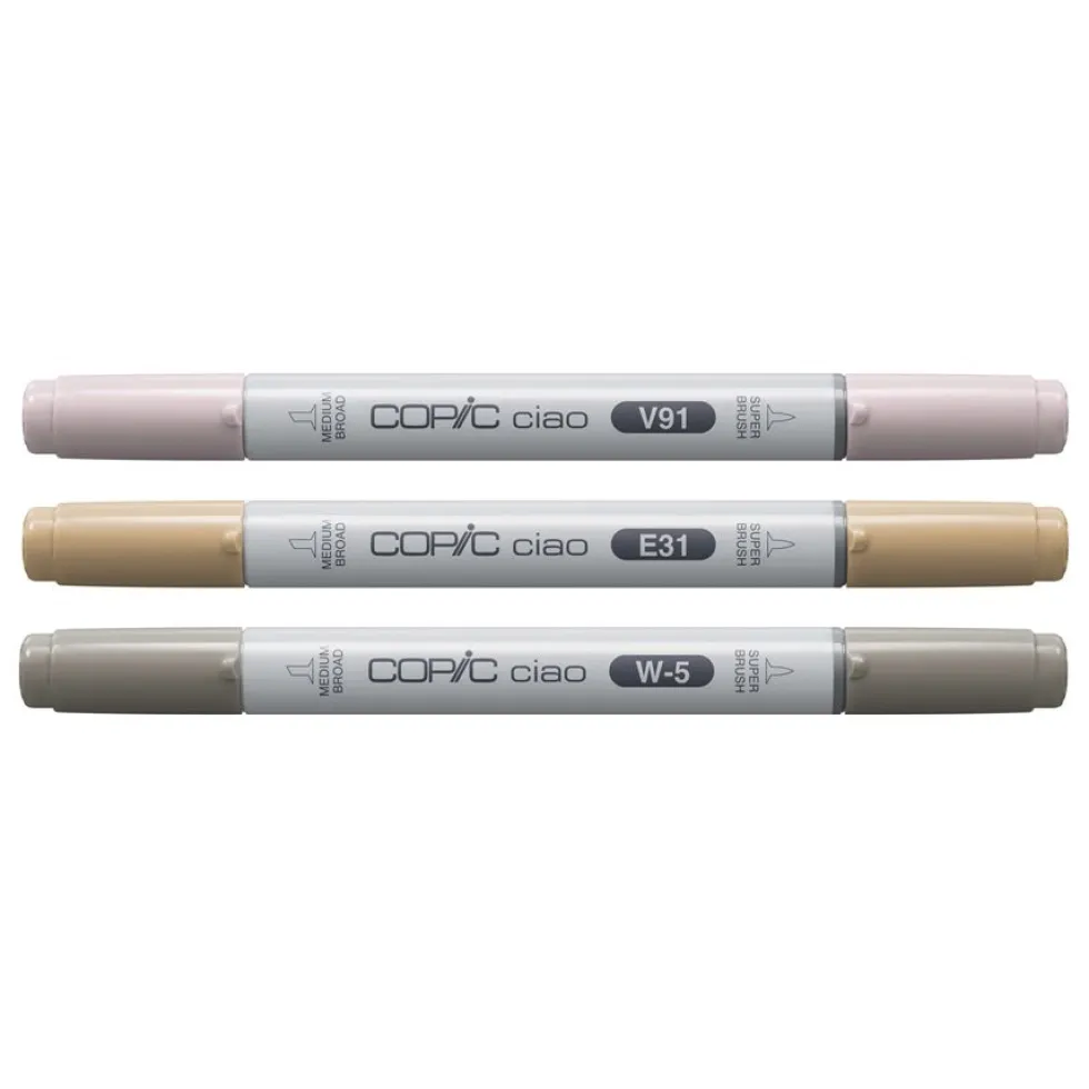 Zestaw markerów dwustronnych Copic Ciao - Pet 3 szt.