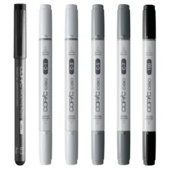 Zestaw markerów dwustronnych Copic Ciao Shade - Cool Gray & Black 6 szt.