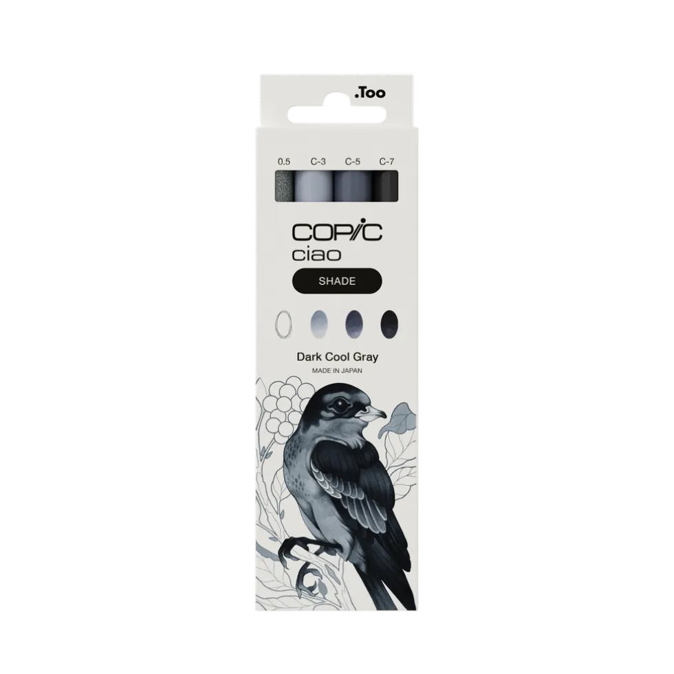 Zestaw markerów dwustronnych Copic Ciao Shade - Dark Cool Gray