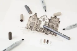 Zestaw markerów dwustronnych Copic Ciao Shade - Dark Warm Gray