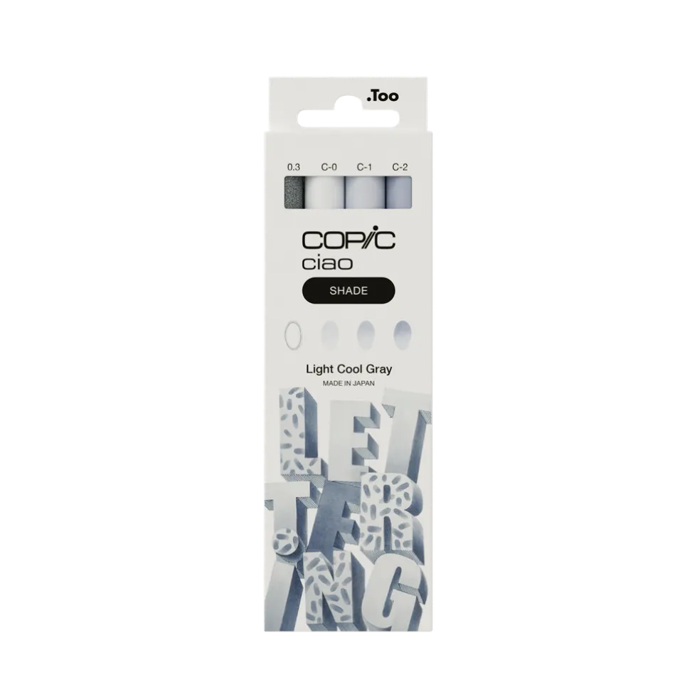 Zestaw markerów dwustronnych Copic Ciao Shade - Light Cool Gray
