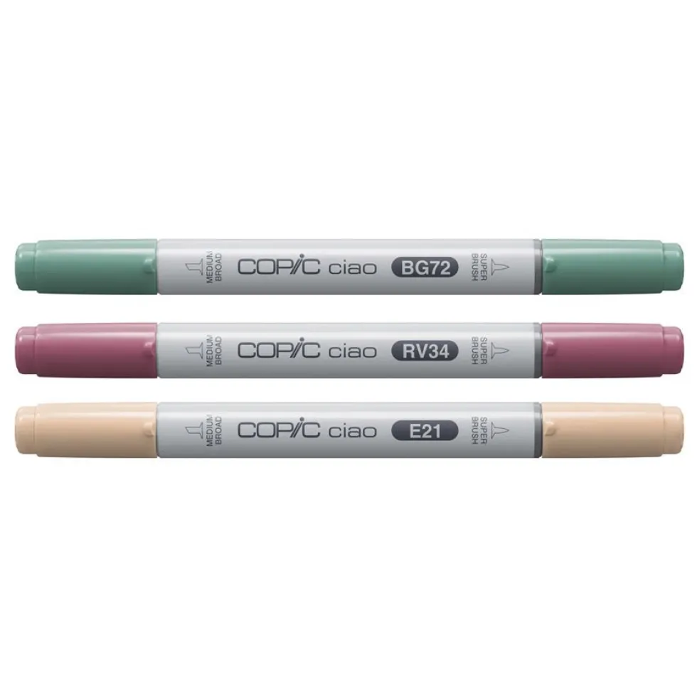 Zestaw markerów dwustronnych Copic Ciao - Vibrant 3 szt.