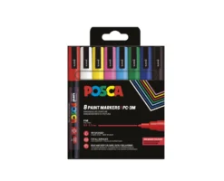 Zestaw markerów Posca Basic Colors PC-3M - Uni - 8 szt.