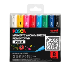 Zestaw markerów Posca PC-1M - Uni - 8 kolorów