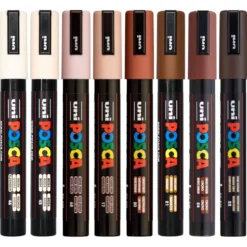 Zestaw markerów Posca Skin Colors PC-5M - Uni - 8 szt.