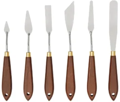 Zestaw metalowych szpachelek malarskich Basic - Liquitex - 6 szt.