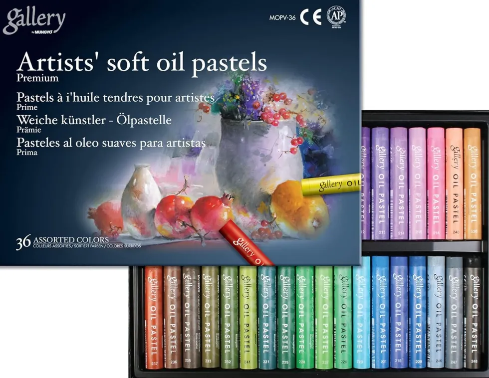 Zestaw miękkich pasteli olejnych Artists' Gallery - Mungyo - 36 szt.