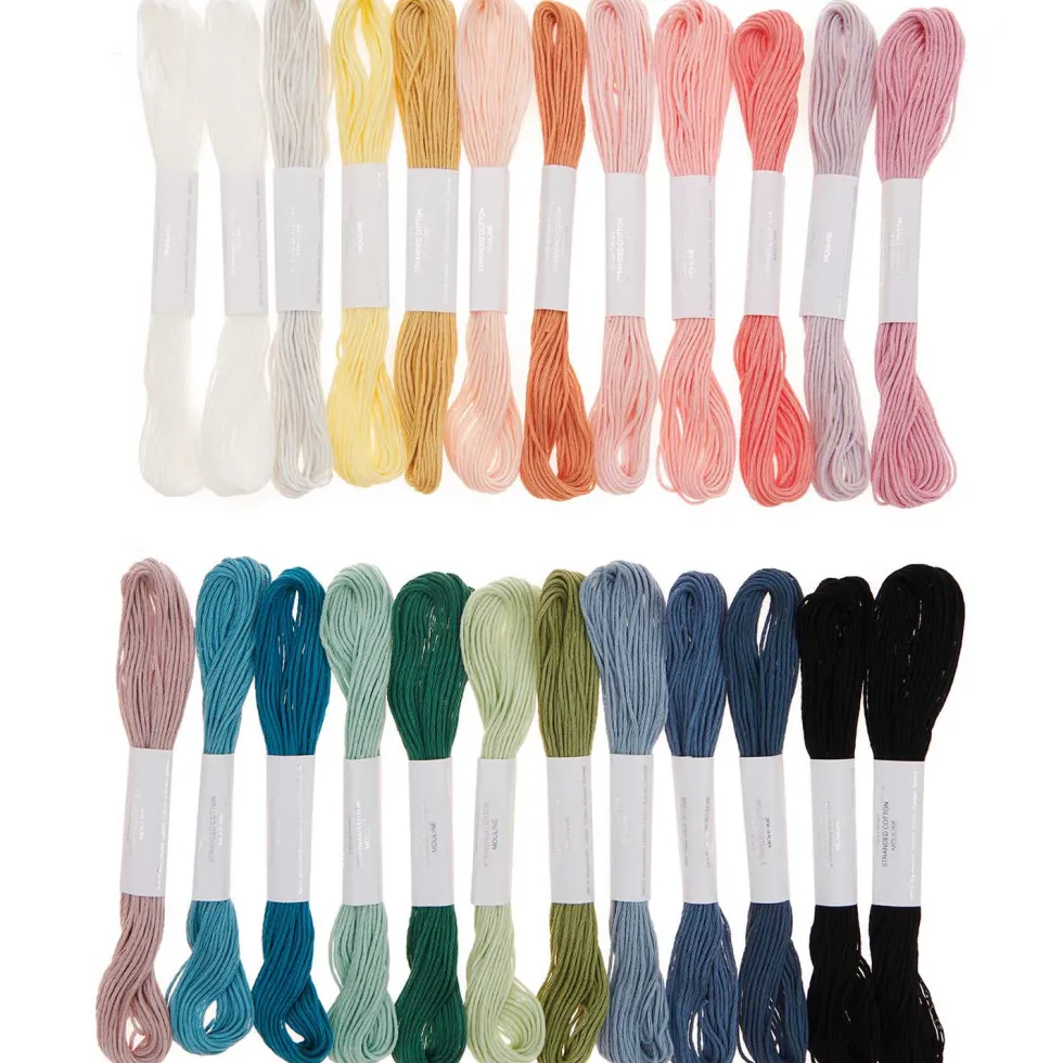 Zestaw mulin Multicolor Pastel - Rico Design - 8 m x 24 szt.