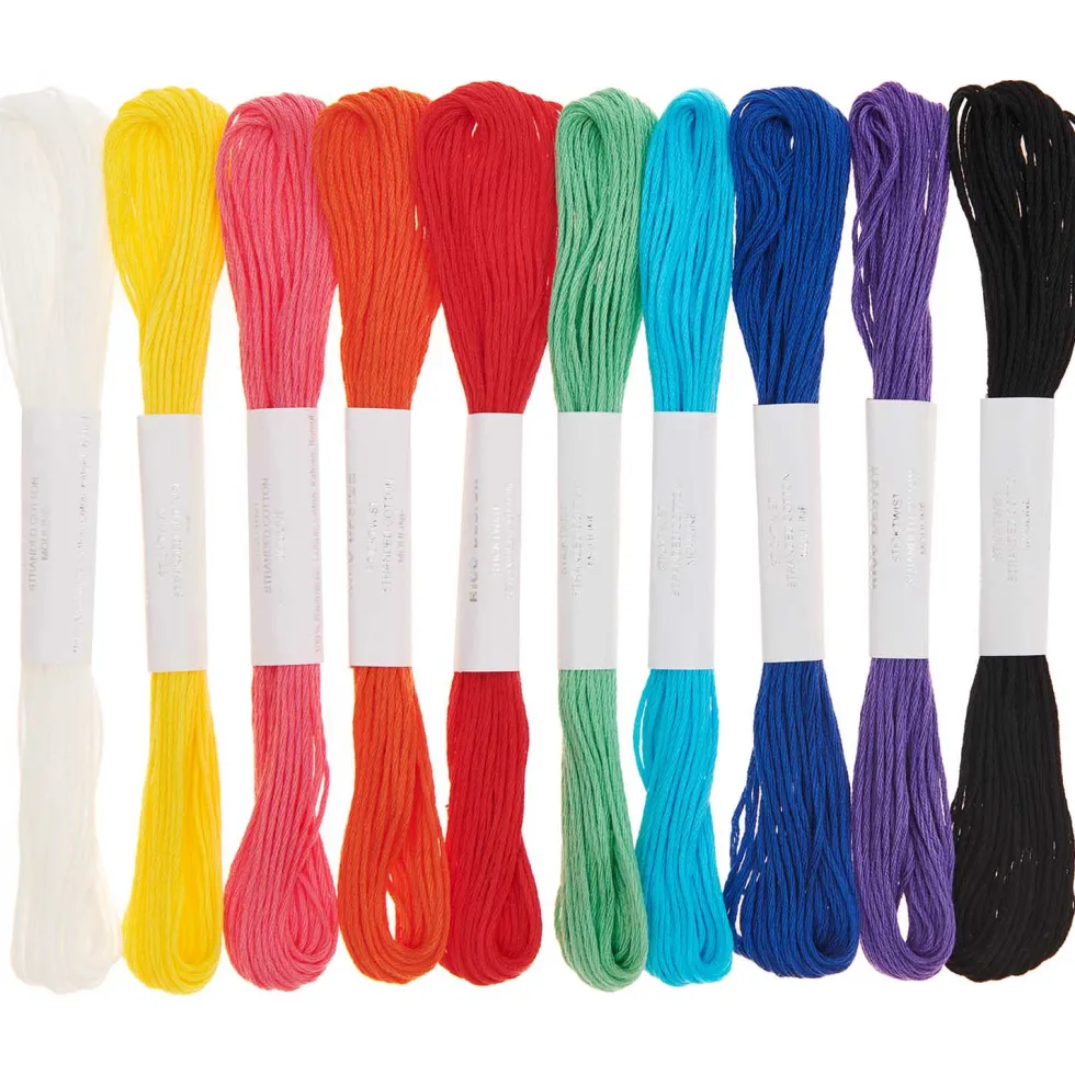 Zestaw mulin Multicolor Rainbow - Rico Design - 8 m x 10 szt.