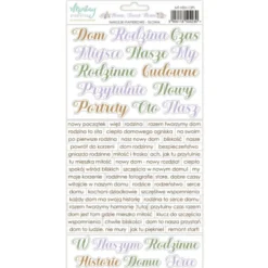 Zestaw naklejek papierowych 15,2 x 20,3 cm - Mintay - Home Sweet Home