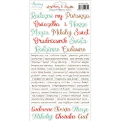 Zestaw naklejek papierowych 15,2 x 20,3 cm - Mintay - Merry & Joy