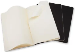 Zestaw notatników gładkich A6 - Moleskine - czarne 3 szt.
