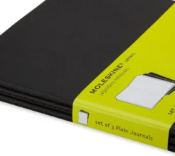 Zestaw notatników gładkich A6 - Moleskine - czarne 3 szt.