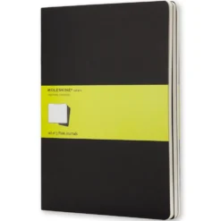Zestaw notatników gładkich XL - Moleskine - czarne 3 szt.
